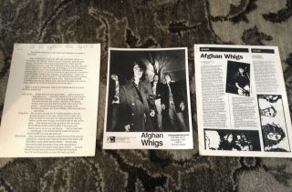 Afghan Whigs Rare Press Kit 1st Lp Big Top Halloween 1988 Photo Ultrasuede Dulli