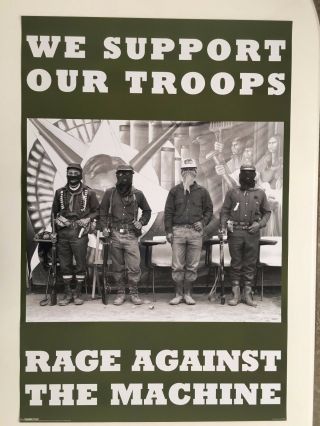 Rage Against The Machine,  We Support Our Troops Authentic Licensed 2008 Poster