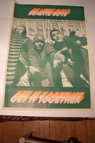 Rare Large 24x34 Beastie Boys Get It Together Poster Made In England