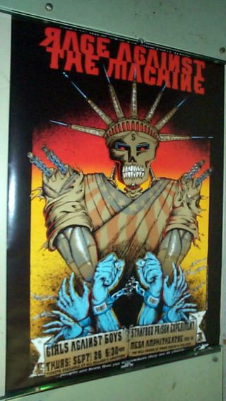 Rage Against The Machine Vintage 1999 Poster Only One