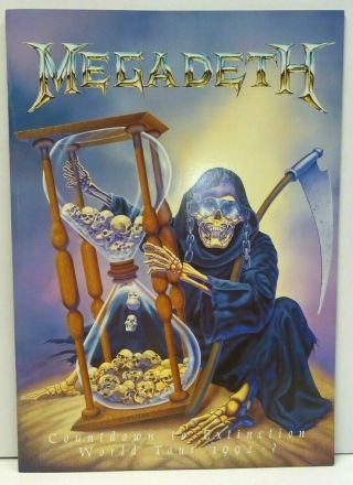 Megadeth Countdown To Extinction World Tour 1992 Program Book