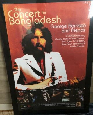 George Harrison " The Concert For Bangladesh " U.  S.  Promo Poster Large.