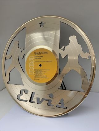 Elvis Presley Pure Gold Laser Cut Gold Vinyl Picture Disc Limited