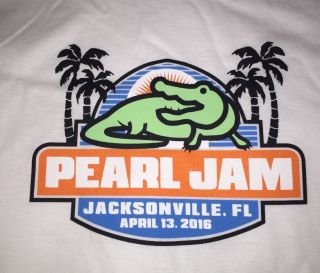Pearl Jam - Jacksonville T - Shirt Size Xl - April 13 2016 Fl Wow Pendelton