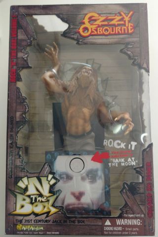 Ozzy Osbourne Jack In The Box,  Werewolf,  Art Asylum,  2001,  Factory,  Sings