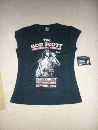 Bon Scott Celebration Concert Ticket & Tshirt 2007