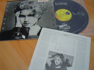 Madonna S/t Debut 1984 Korea Vinyl Lp 12 " W/insert Ex Olw - 296