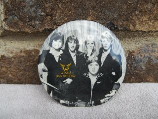 Paul Mccartney & Wings Back To The Egg Band Photo Lapel Pinback Pin Beatles