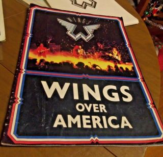 The Beatles Mccartney " Wings Over America " Souvenir Tour Book 1976