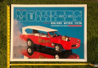 2012 The Monkees Authentic Tour Poster Kii Arens 18x24 Nesmith Greek Theatre
