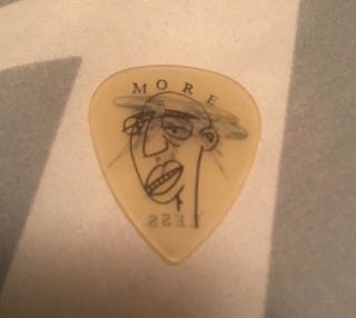 Pearl Jam Jeff Ament More/less Clear Yellow Guitar Pick 2014 Lightning Bolt Tour