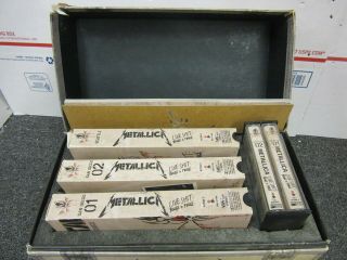 Metallica ‎–live S T: Binge & Purge Box Set W/ 3 Vhs 2 Cassettes & Booklet 1993