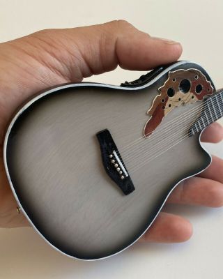 Melissa Etheridge Guitar Collectible 12 - String Ovation Adamas Model Mini Guitar