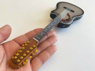 Melissa Etheridge Guitar Collectible 12 - String Ovation Adamas Model Mini Guitar 3