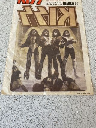 KISS AUCOIN 1980 Australian Disco Bag Kiss Love Gun Transfer 3