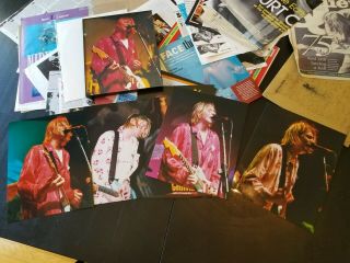 Kurt Cobain Nirvana - 5 Glossy Color 8x10 Concert Photos,  Clippings