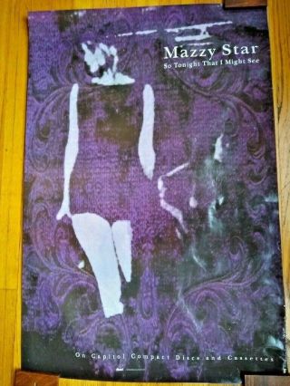 Mazzy Star So Tonight That I Poster 1994 Music Promo See Other Items