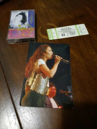 Selena Quintanilla Ticket,  Cassette And Photo