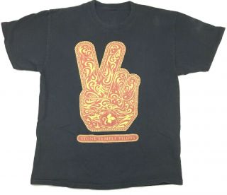 Stone Temple Pilots 2011 Tour T - Shirt Stp 2 - Sided Concert Peace Logo Band Tee M