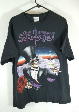 Vintage Grateful Dead Shirt One More Saturday Night Mouse And Kelly Art 1987