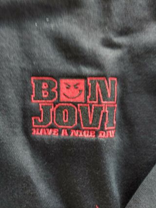 Nwot 2006 Bon Jovi Have A Day Tour Crew Black Zip Hoodie Jacket Xl