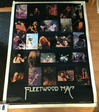 Fleetwood Mac Penguin Promo One Stop Collage Poster 42 " X 58 " Approx.  - 420 - 1977