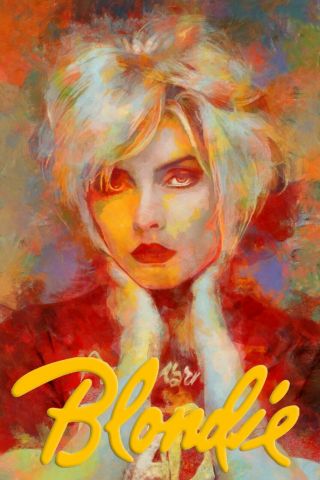 Debbie Harry Blondie Poster Art " Heart Of Glass " Large 20x30 Print