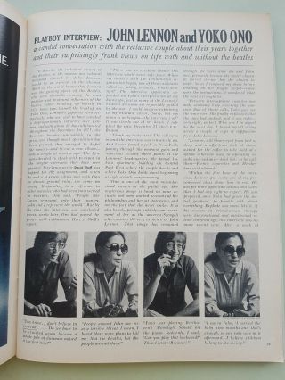 John Lennon Playboy interview Dec 1980 & Mrs Ringo Starr Barbara Bach Jan 1981 3