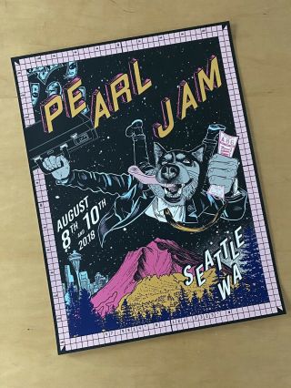 Pearl Jam Seattle 2018 Poster Faile Safeco Field The Home Shows
