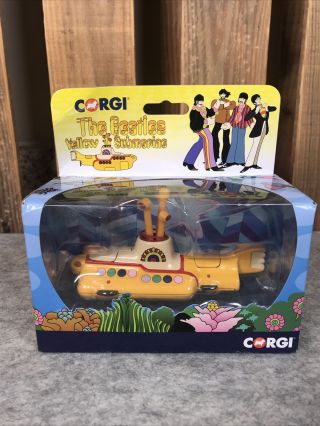 Corgi The Beatles Yellow Submarine In Dented Box