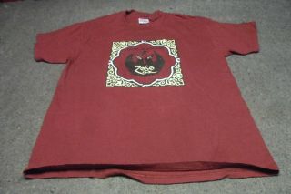 Nos Jimmy Page & The Black Crowes 2000 North America Tour Maroon T Shirt Size L