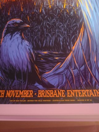 Pearl Jam Brisbane Poster 2006 Australian Tour Ken Taylor Show Edition Print 3