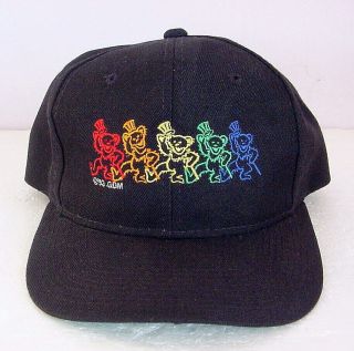 Vintage 1993 Grateful Dead Snapback Hat Cap Embroidered Dancing Bears Gdm