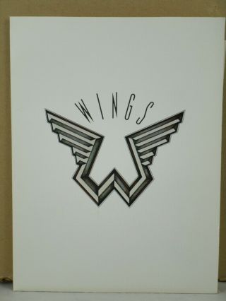 Wings Press Kit – From The Wings Over America Tour In The 1970’s Paul Mccartney