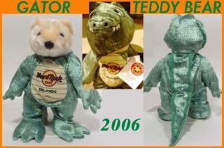 Hard Rock Cafe Orlando 2006 Gator Teddy Bear Plush City Hrc 238 Costumed Mwmt