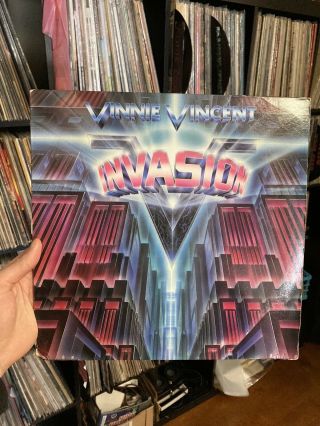 Vinnie Vincent Invasion 1986 Chrysalis Bfv 41529 Vinyl Record Lp Kiss Metal Vg