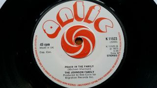 Johnson Family - Peace In The Family " B " 1975 7 " Northern Soul Ex Plays Great