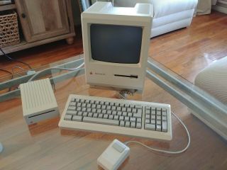 Apple Macintosh Plus Platinum 1mb M0001a Computer Package - - Vintage