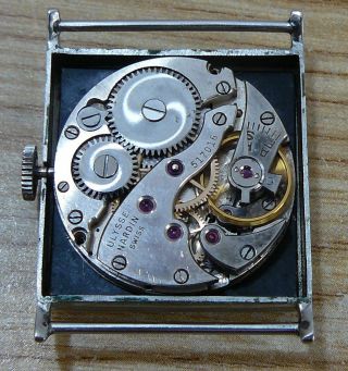 Vintage Ulysse Nardin quadrato men ' s watch,  military ?,  all steel 2