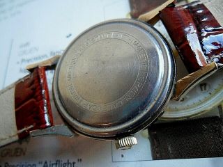 HTF Vintage Men ' s 1950 ' s Gruen Precision Triple Date Calendar Swiss Watch Runs 3