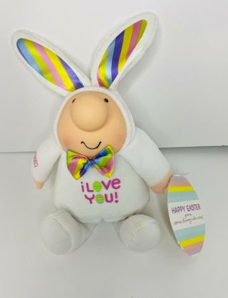 Ziggy I Love You Easter Bunny Pastel Tail & Bow Tie Vintage American Greetings