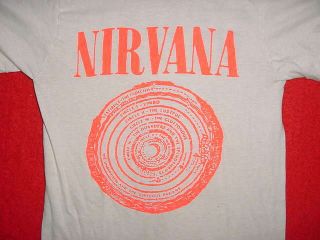 Vintage 1992 Nirvana " Bleach " Australian Tour Edition Shirt