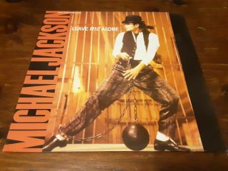 Michael Jackson Leave Me Alone 12 " Maxi Single Europe 1988 Vinyl Record