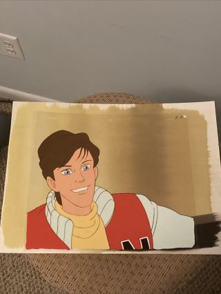 Captain N - The Game Master Animation Production Cel Real Background