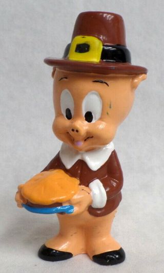 Porky Pig Thanksgiving Pilgrim Pvc Warner Brothers Looney Tunes Wb Figure Toons