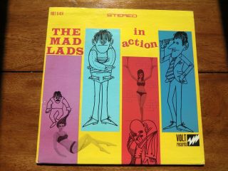 Mad Lads,  " The Mad Lads In Action " Volt Lps - 414 1966 Stereo Vg,  /vg,