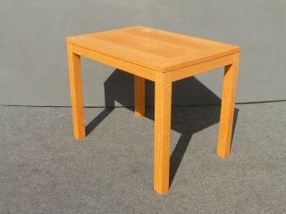 Vintage Danish Modern Style Teak Wood End Table Made In Denmark