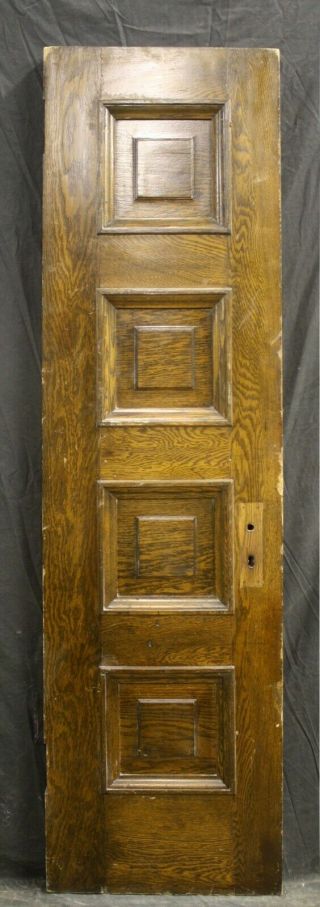20 " X72 " X1.  75 " Antique Vintage Old Oak Wood Wooden Interior Closet Pantry Door