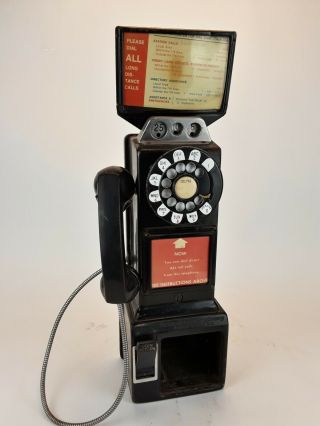 Vintage Pay Phone Gray Manufacturing 3 - Slot