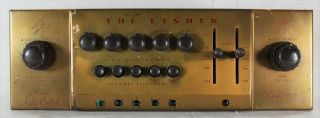 Vintage The Fisher Series 80 - C Mono Tube Preamp Pre - amplifier Red Lettr 2